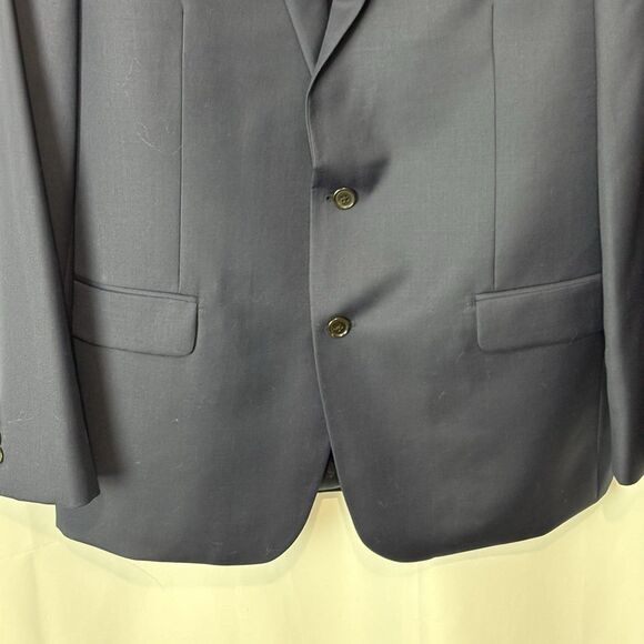 LRL Ralph Lauren Suit Sport Coat Mens 44L Navy Blue Two Button Preppy Classic - Picture 3 of 7